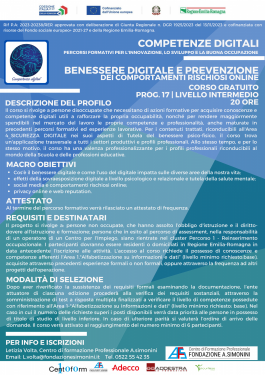 17. Benessere digitale e prevenzione dei comportamenti rischiosi online