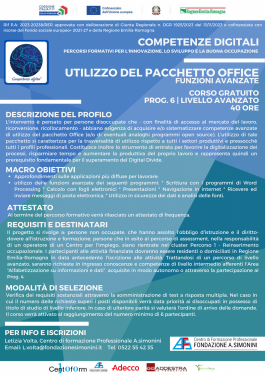 6. Utilizzo del Pacchetto Office -funzioni avanzate