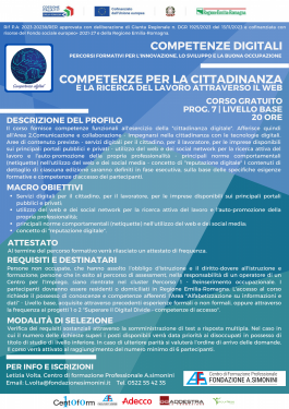 7. Competenze per la cittadinanza digitale e la ricerca del lavoro attraverso il web